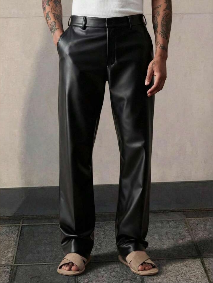 Men's Street Fashion PU Leather Pants